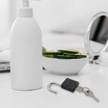 Thickened Black Iron Padlock – Brass Core, Waterproof, Anti-Theft (75/60/32mm)