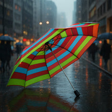 3-Fold Sun & Rain Protective Solid Foldable Umbrella, (1 Pc / Mix Design)