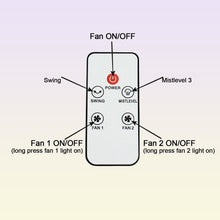 Electric Fan Desktop Double-Head Powerful Air Cooler (1 Pc / With Remote / Plug and Play)