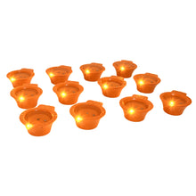 Flower Water Sensor Diyas for Diwali Decoration, Diwali (12 Pcs Set)