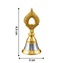 Brass and Steel Temple Ghanti (Pooja Bell) – Decorative Spiritual Accessory