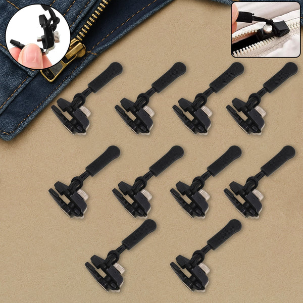 Portable Universal Detachable Zipper Slider (10 Pc /Medium)