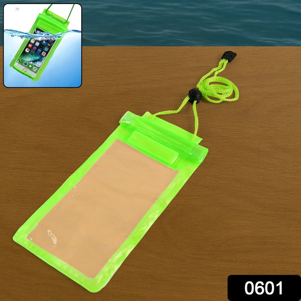 Waterproof Mobile Pouch (6.2 inch , Random Colour)